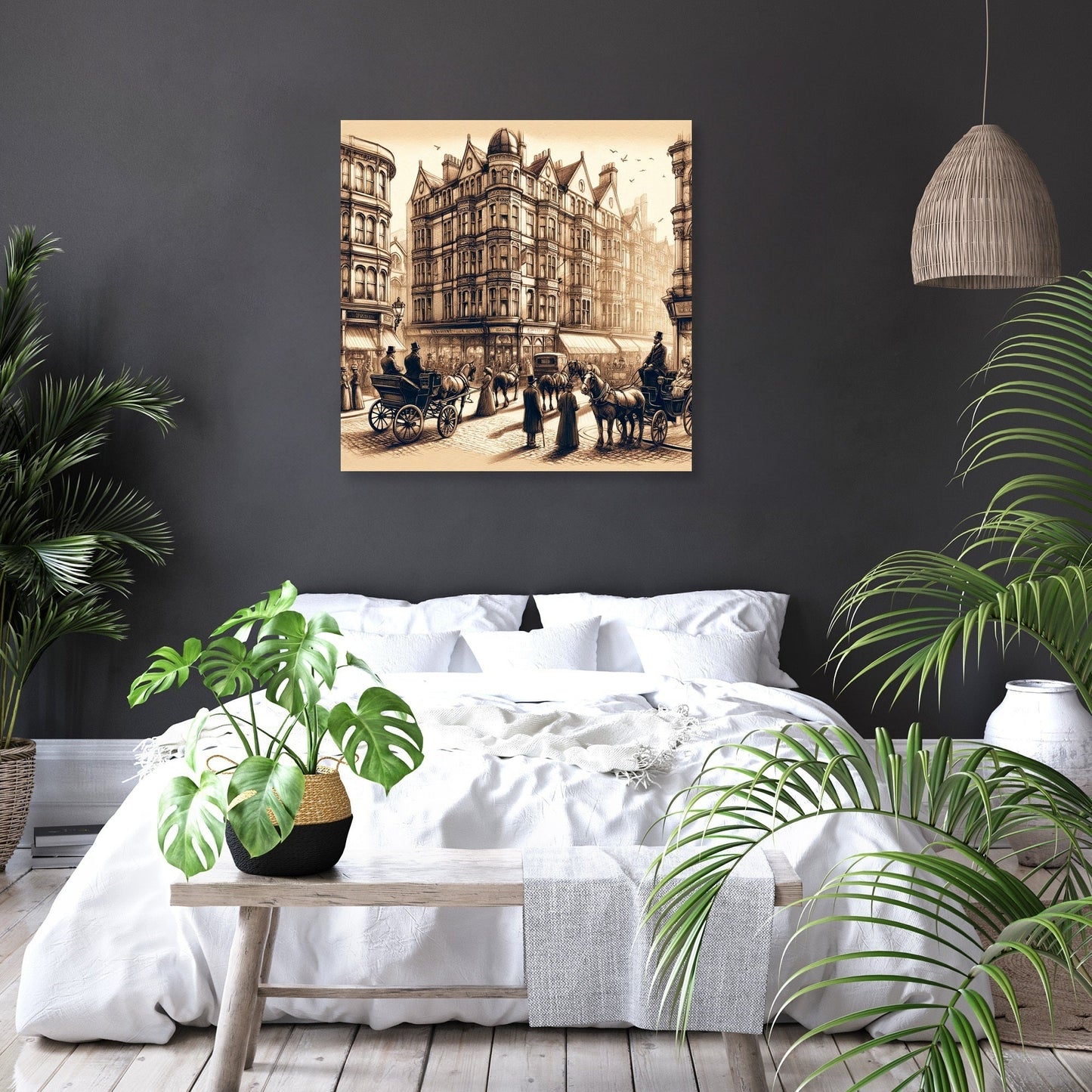 Victorian Brighton Street Canvas