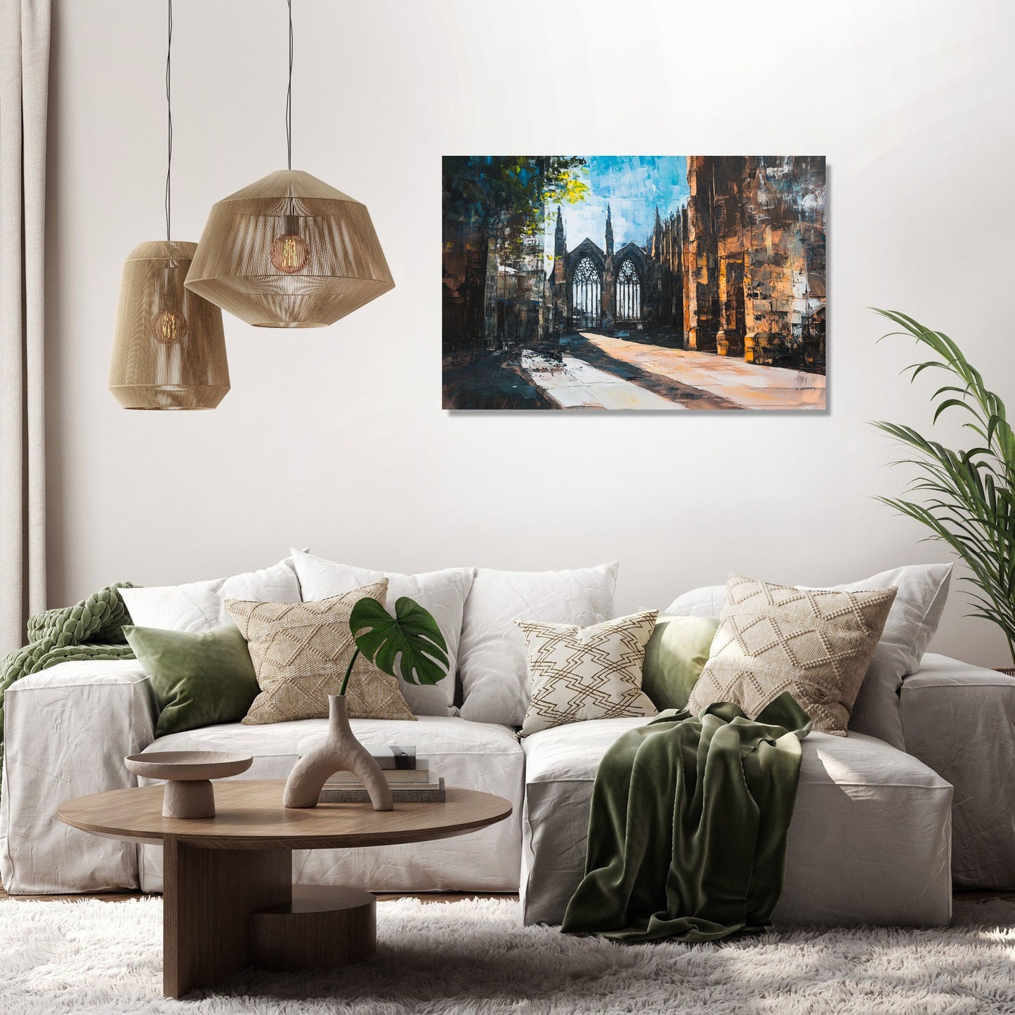 Coventry Cathedral Contrast Canvas