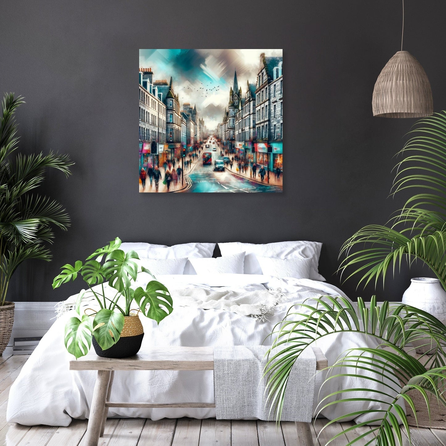 Aberdeen Granite City Streetscape Canvas