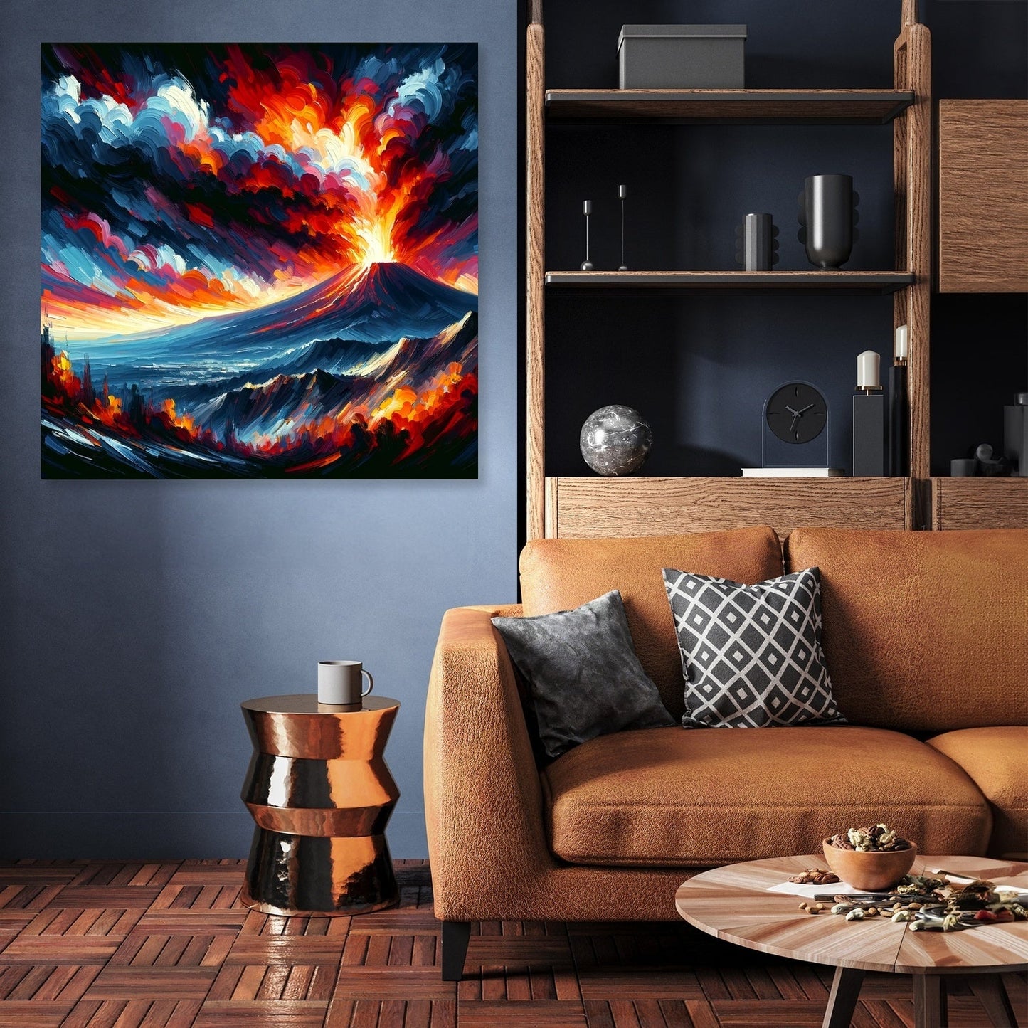 Etna Eruption Canvas