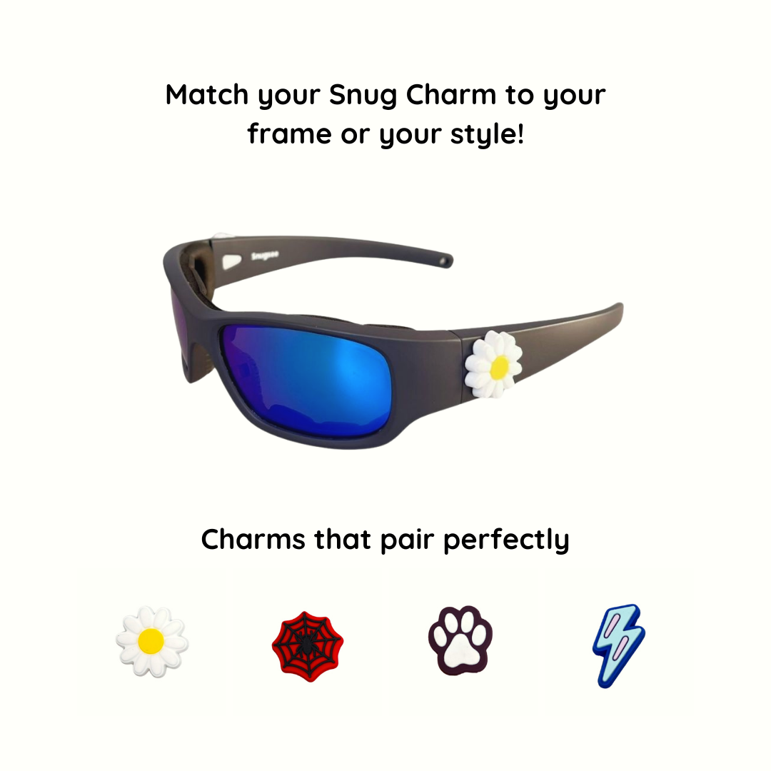 Black Charcoal Kids Sunglasses | REVO Lens | Snug Fit | 6-12 Years