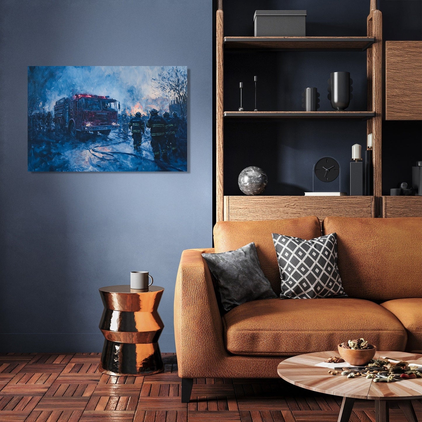 Twilight Fire Service Canvas