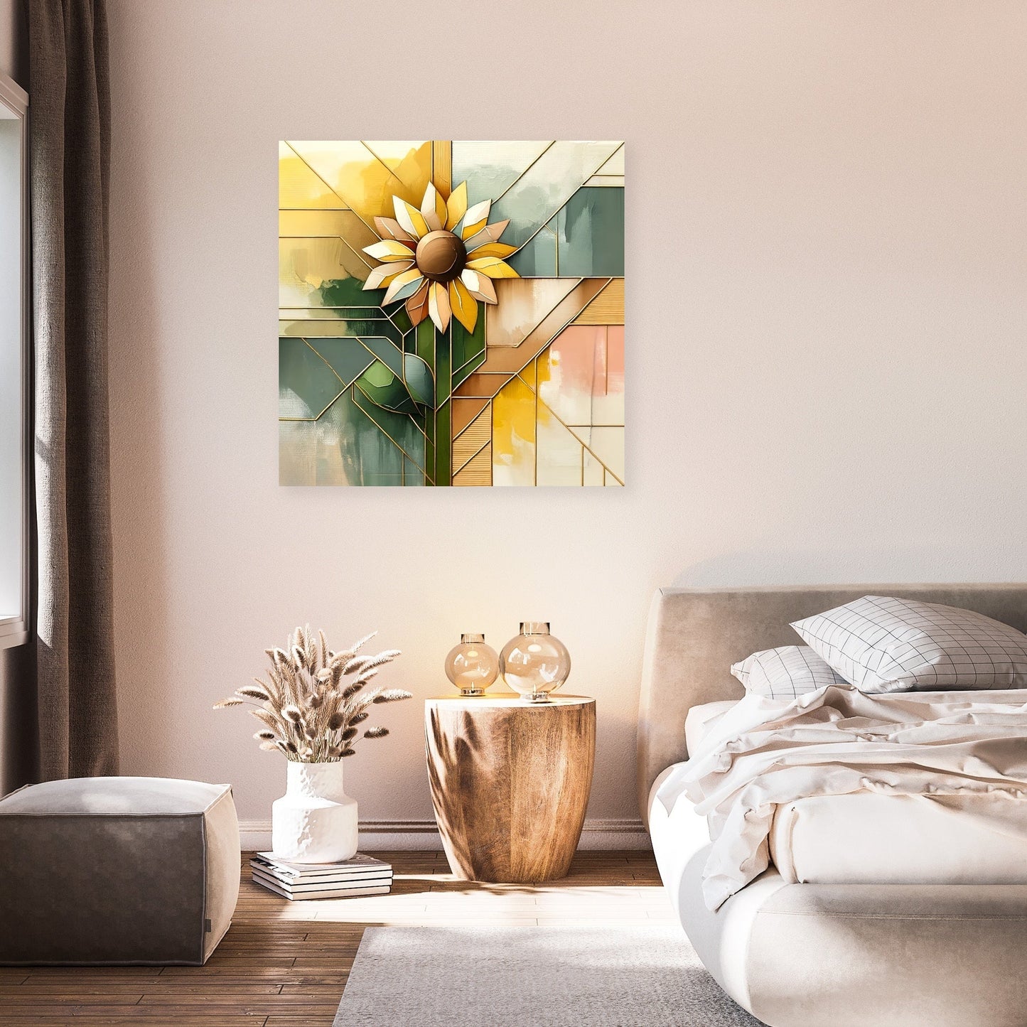 Kintsugi Sunflower Canvas