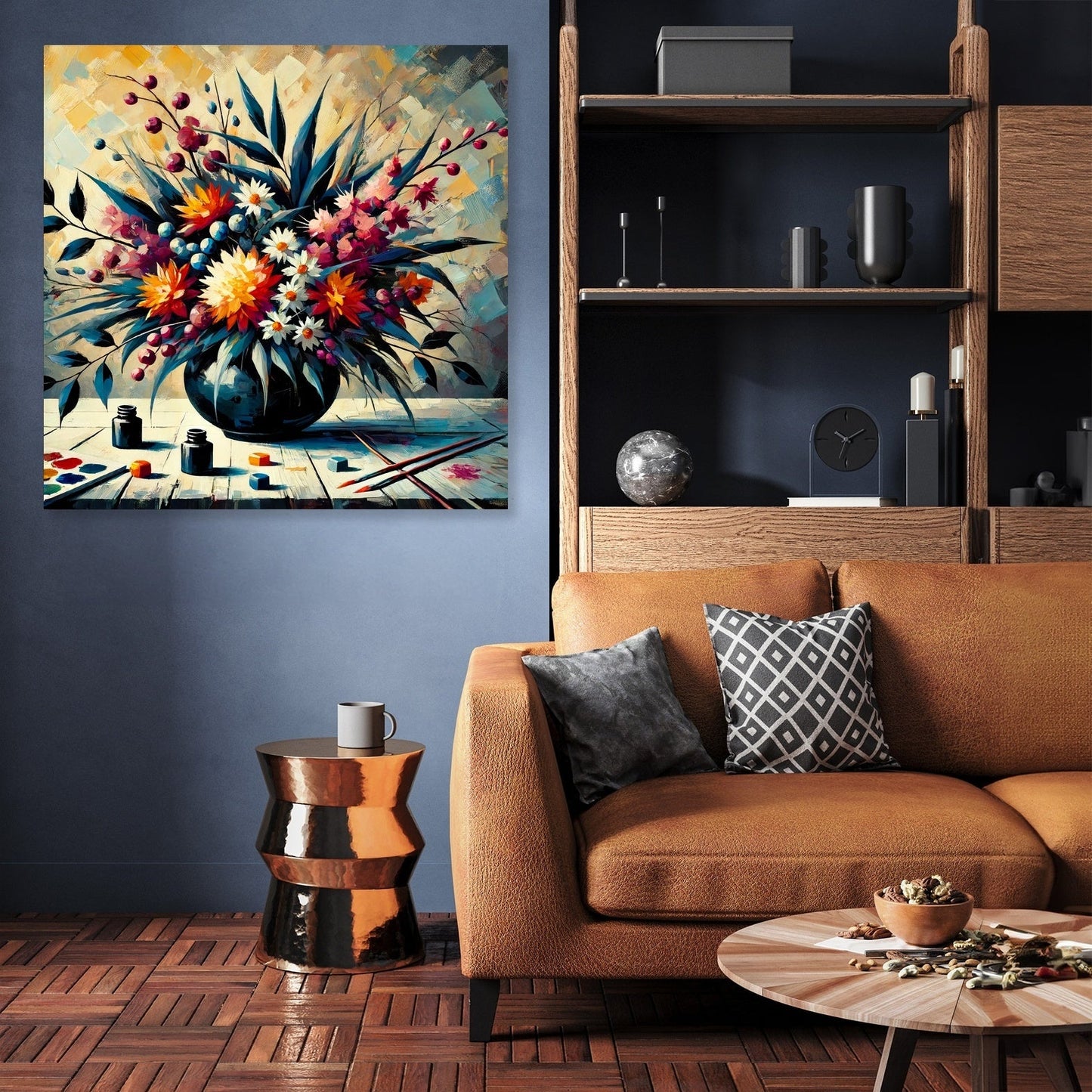 Bold Ikebana Canvas