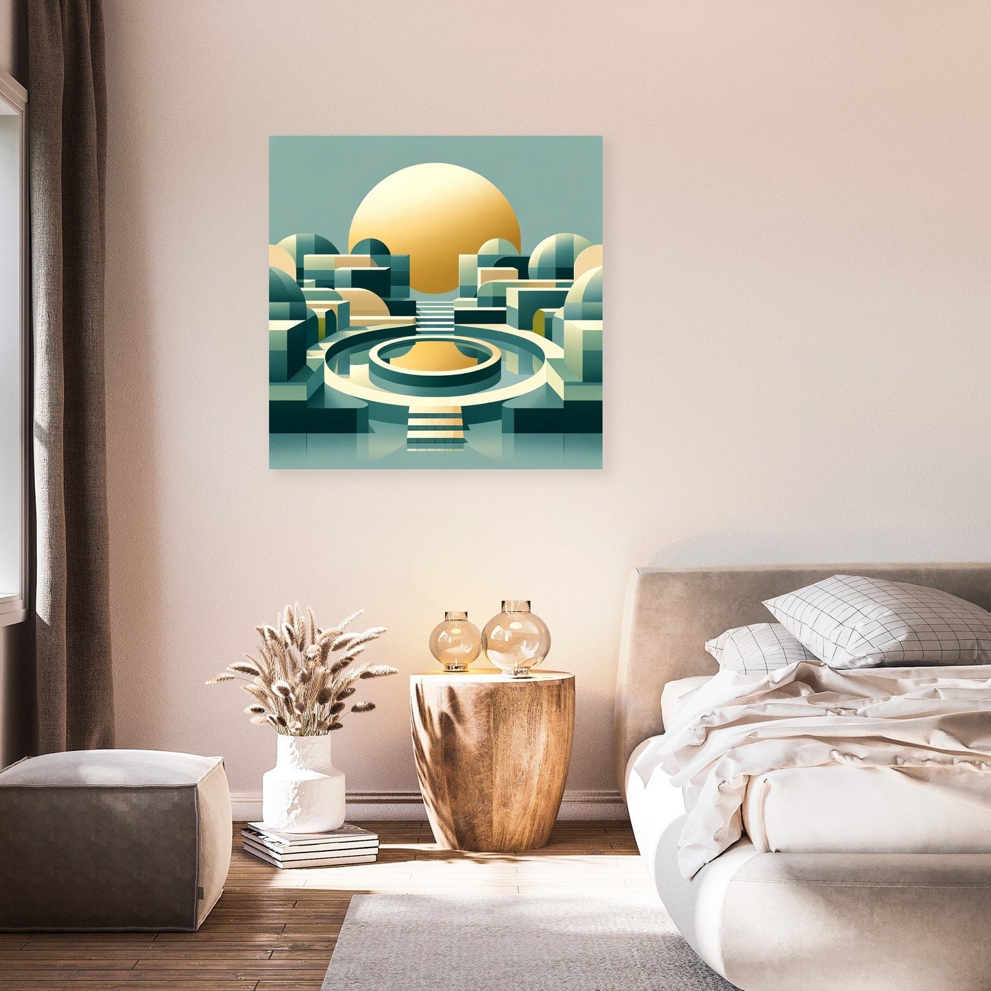 Geometric Serenity Canvas