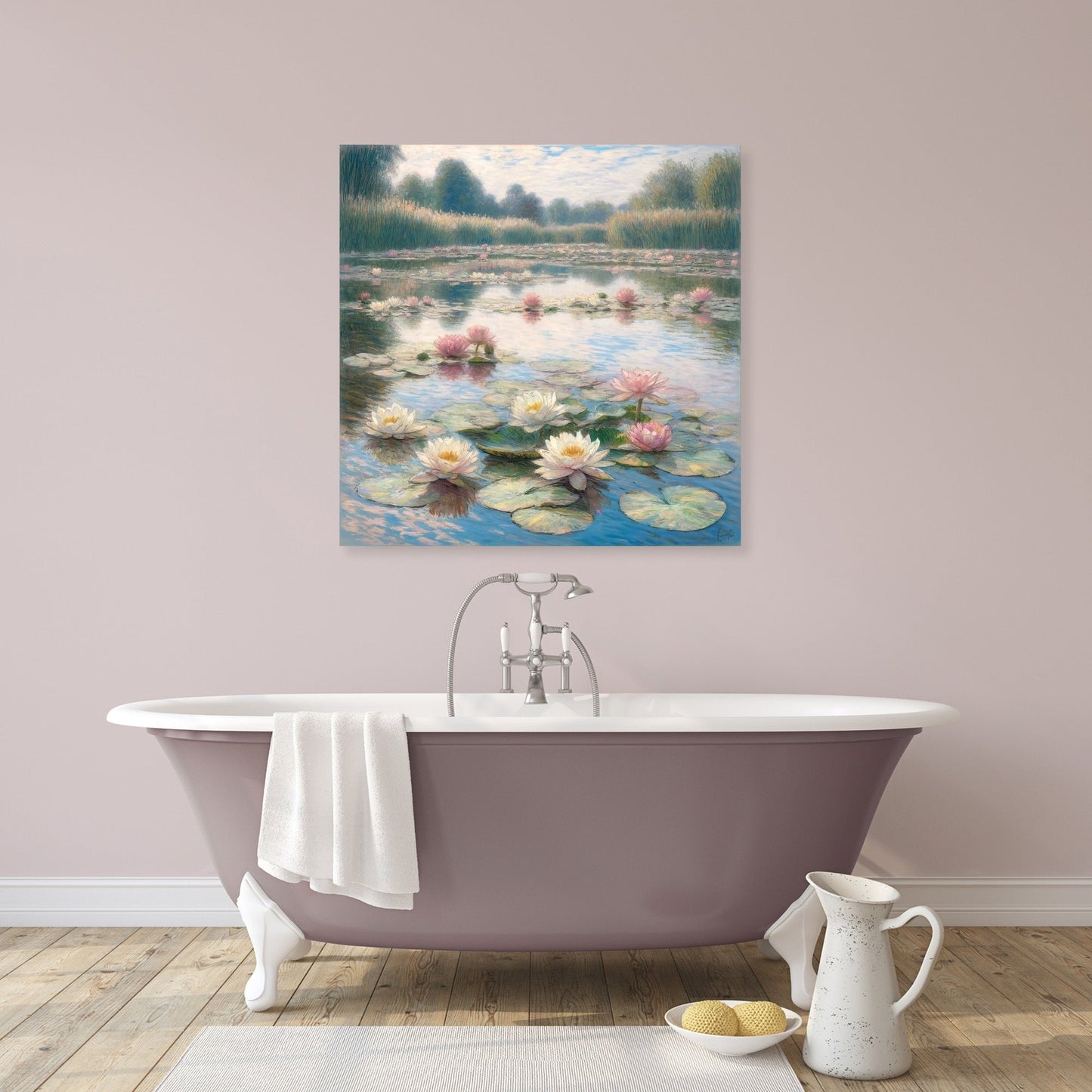 Lily Pond Serenity Canvas
