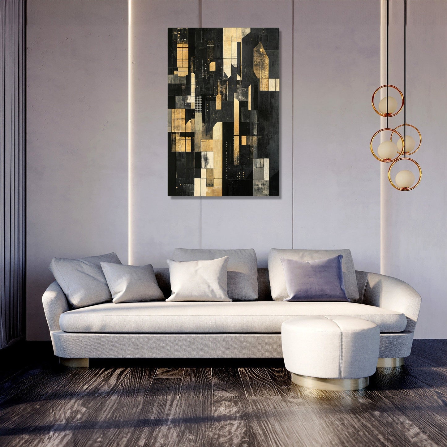 Midnight Metropolis Canvas
