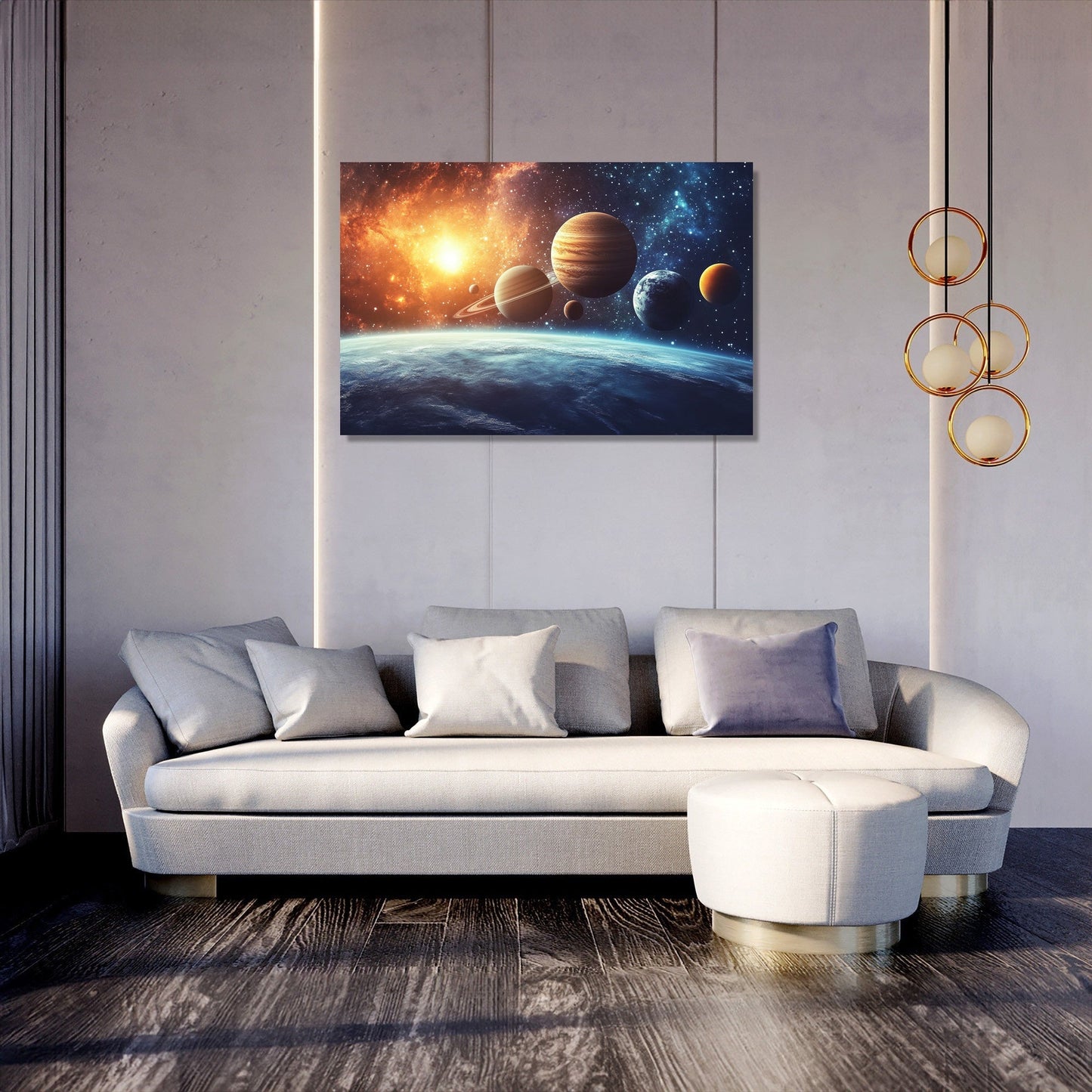 Planetary Elegance Canvas