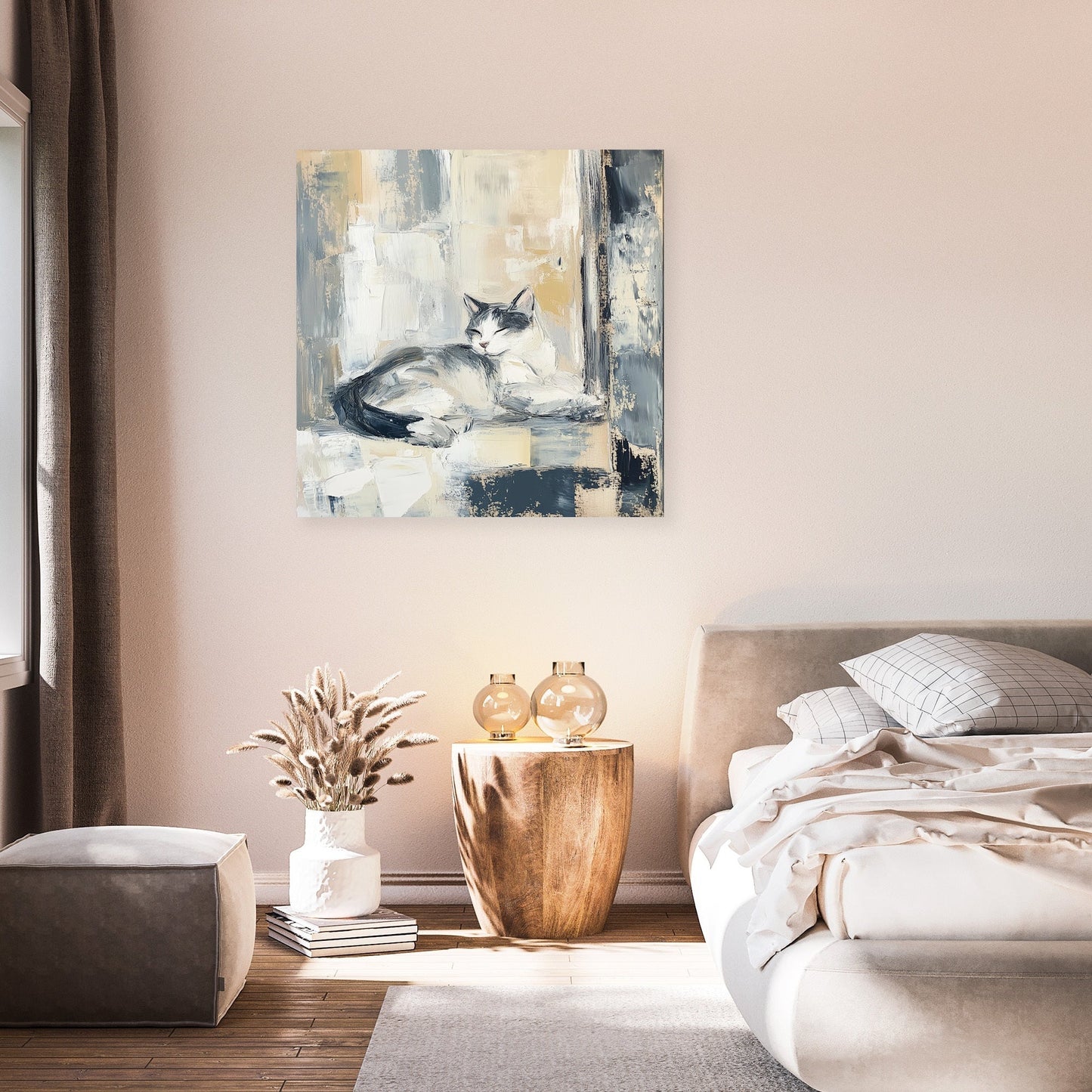 Lounging Feline Canvas