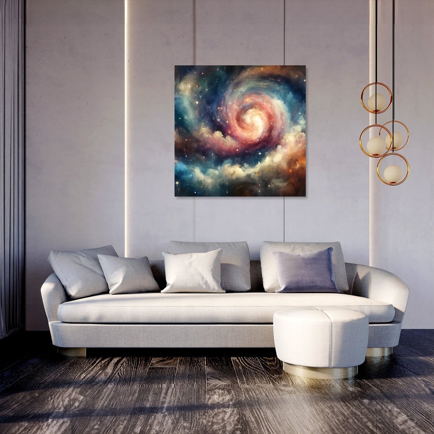 Galactic Swirls Canvas