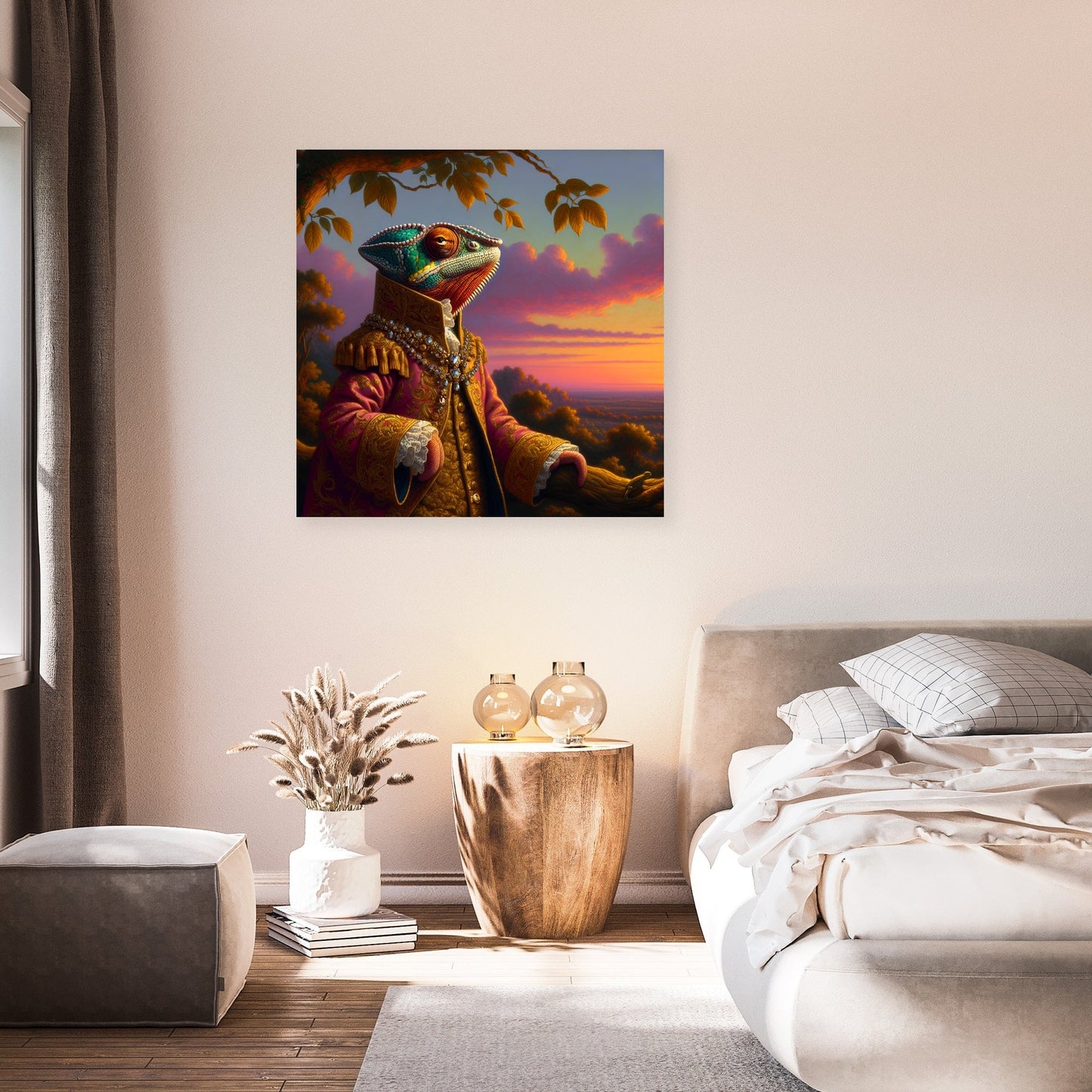 Regal Chameleon Dusk Canvas