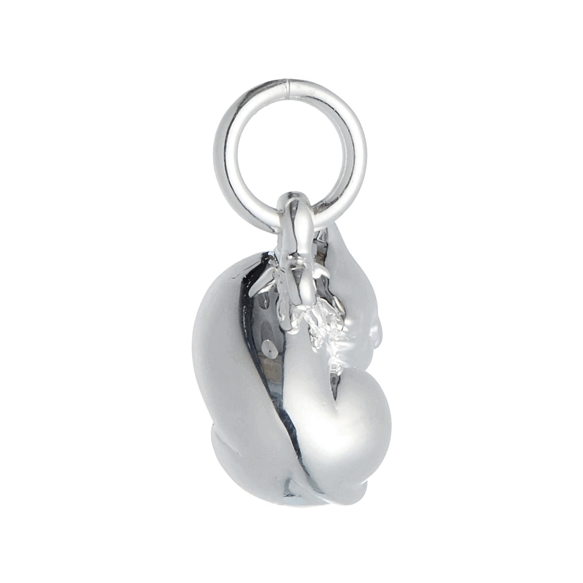 Cat Silver Charm