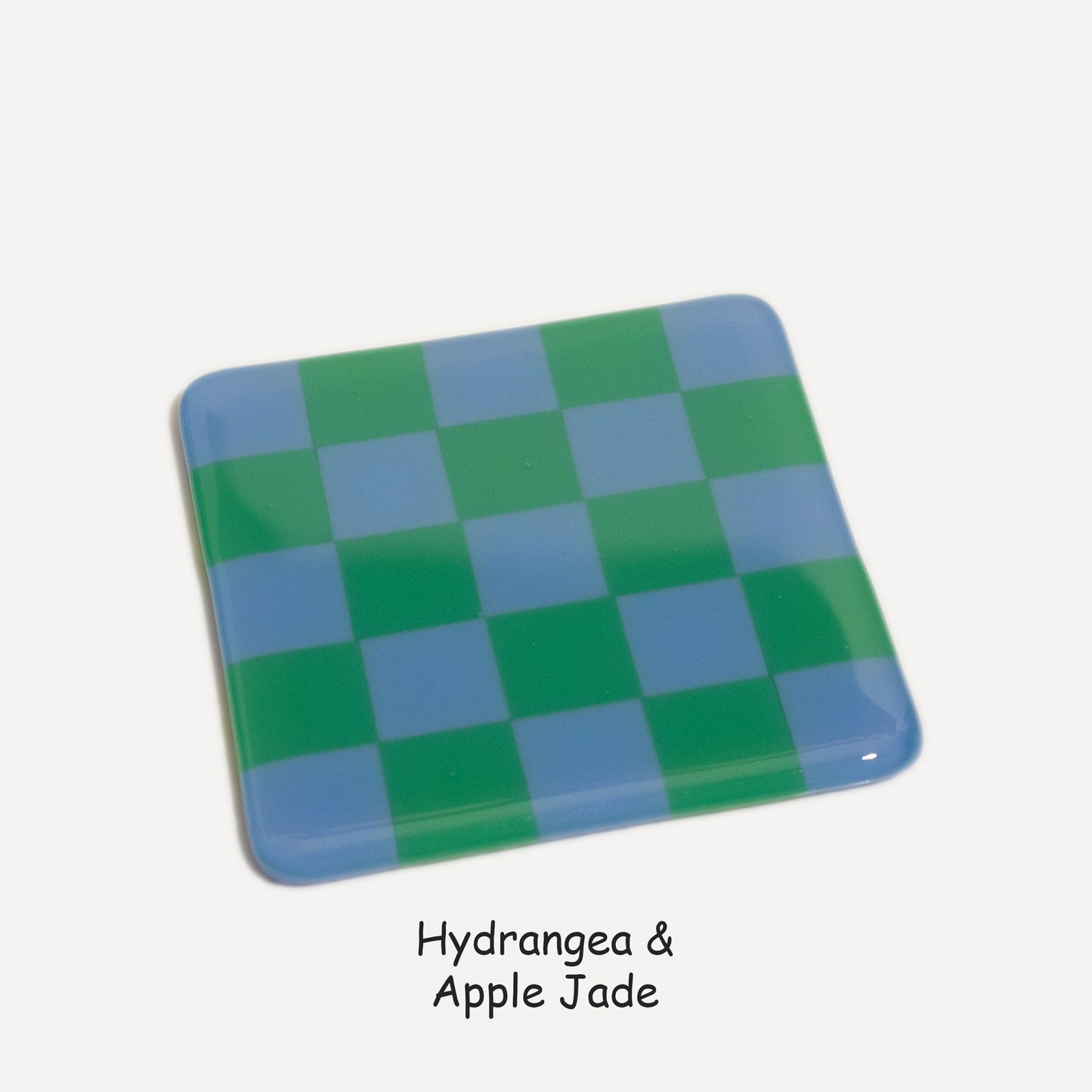 10cm Chequered Dual Colour Coaster - Oceanside Collection
