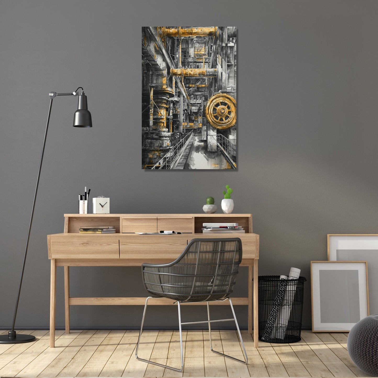 Golden Industry Canvas