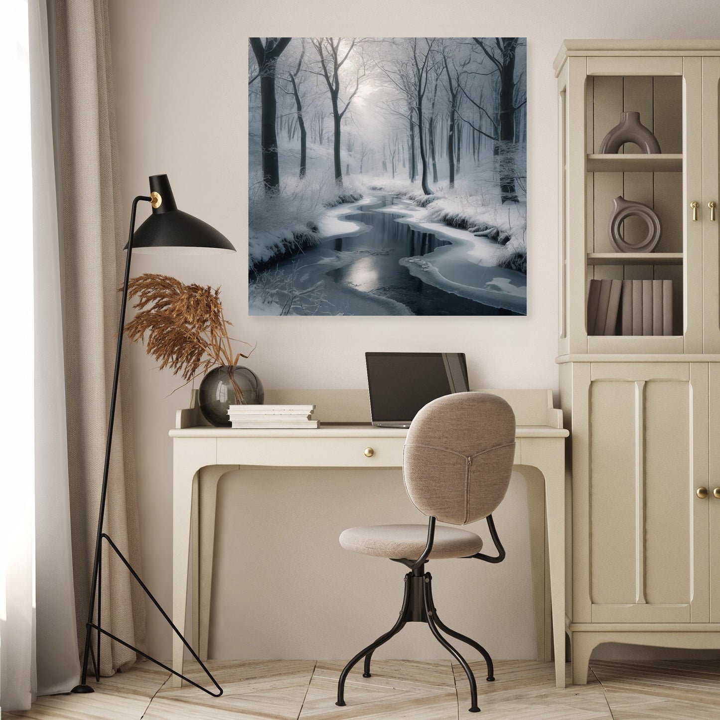 Winter Creek Tranquility Canvas