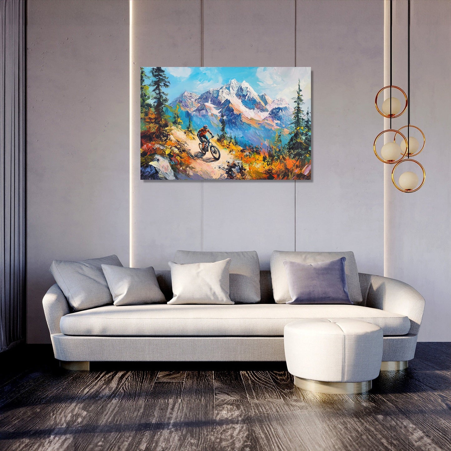 Mountain Biker’s Ascent Canvas