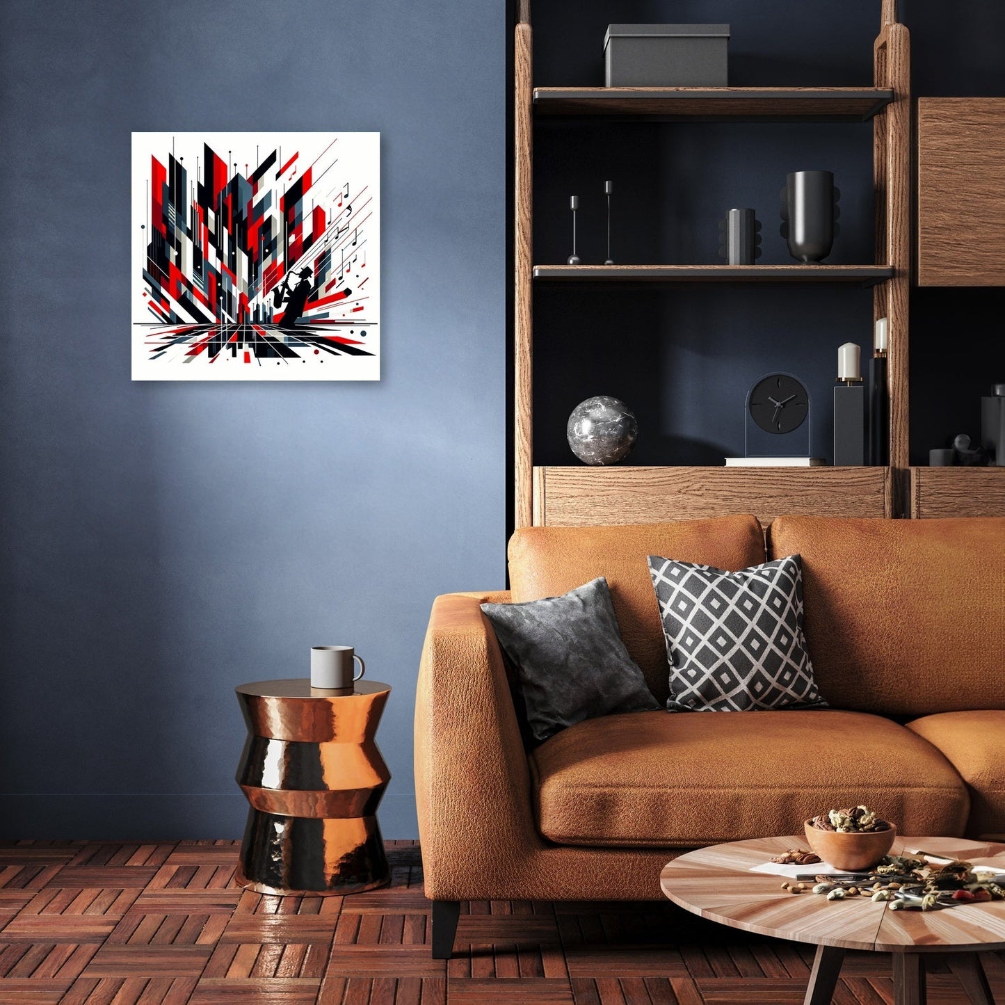 Rhythmic Jazz Geometry Canvas