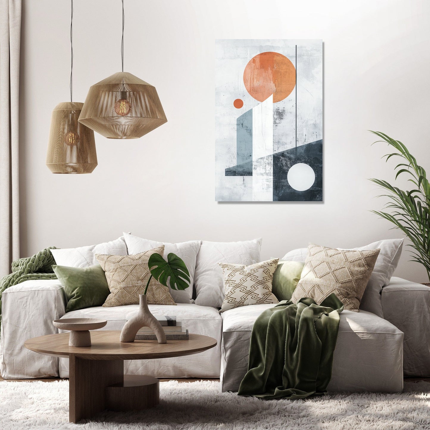 Serene Geometry Canvas