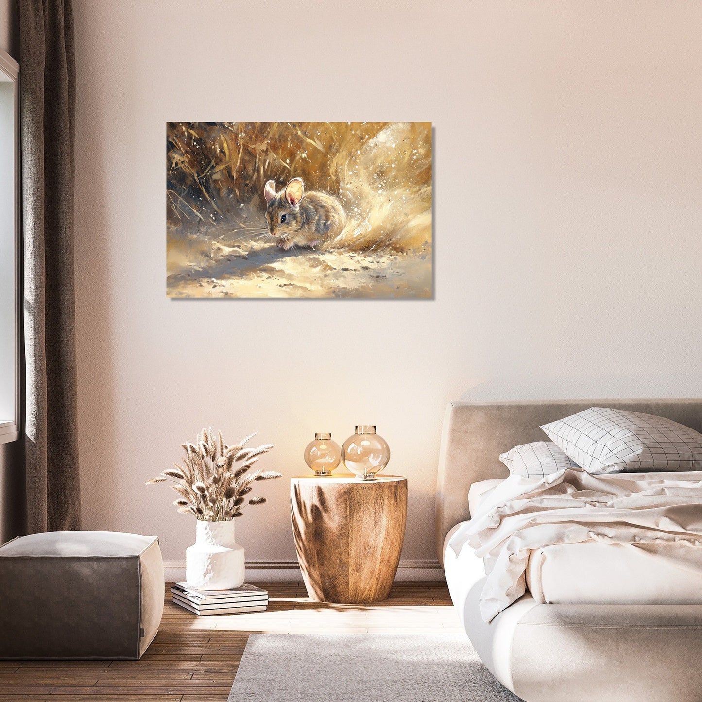 Chinchilla in Sunlit Canvas