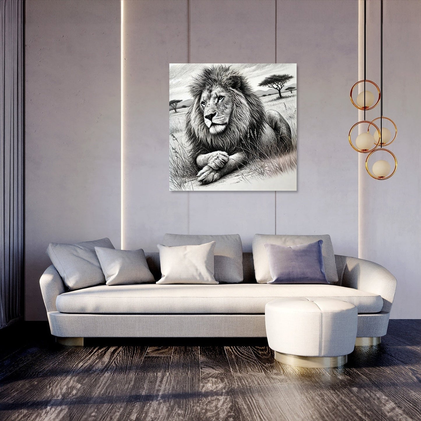 Serene Savannah Majesty Canvas