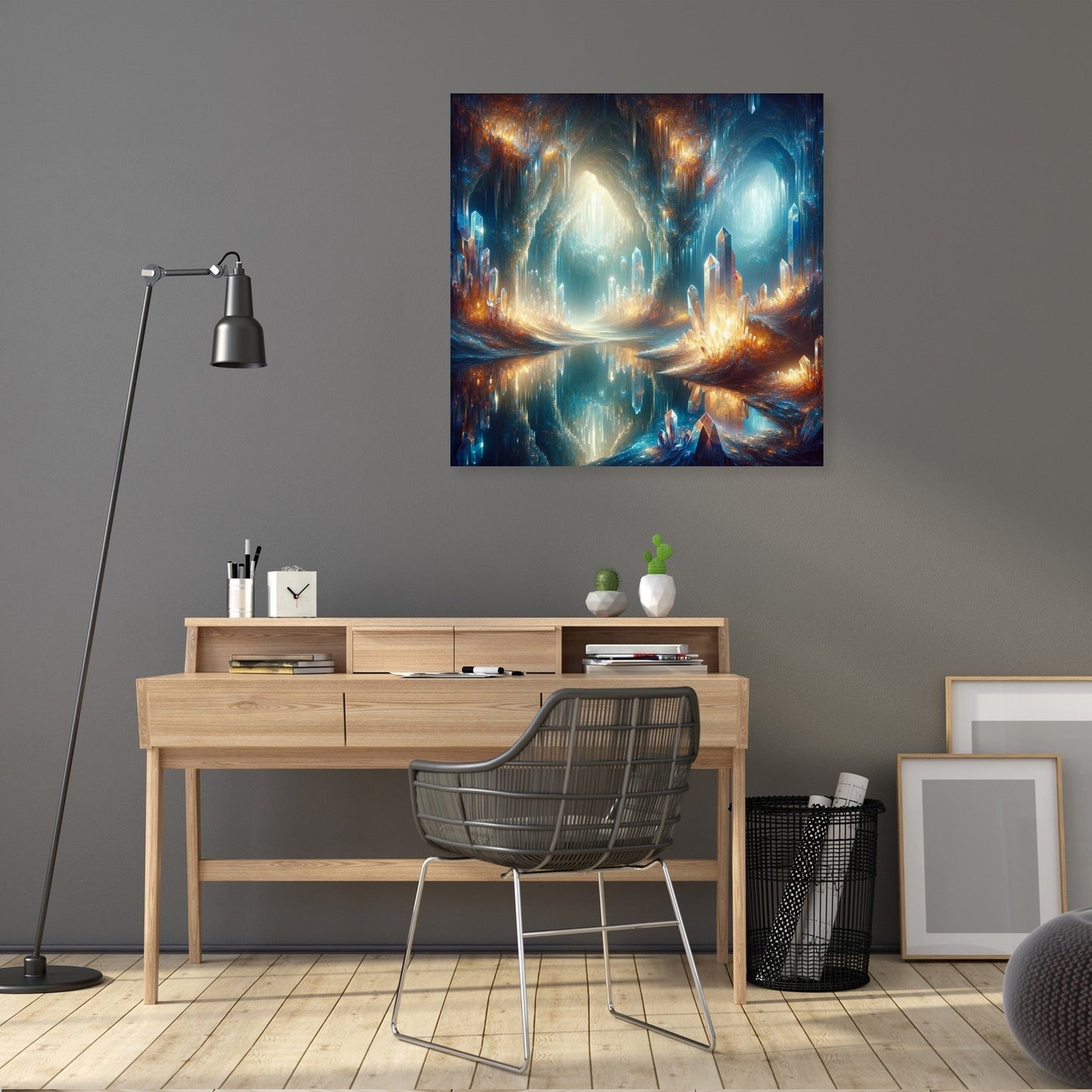 Mystical Crystal Grotto Canvas