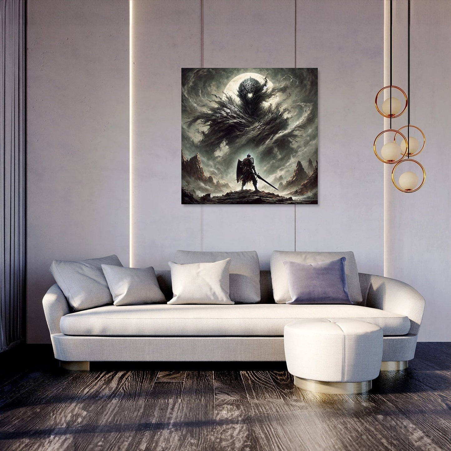 Defiant Knight Canvas