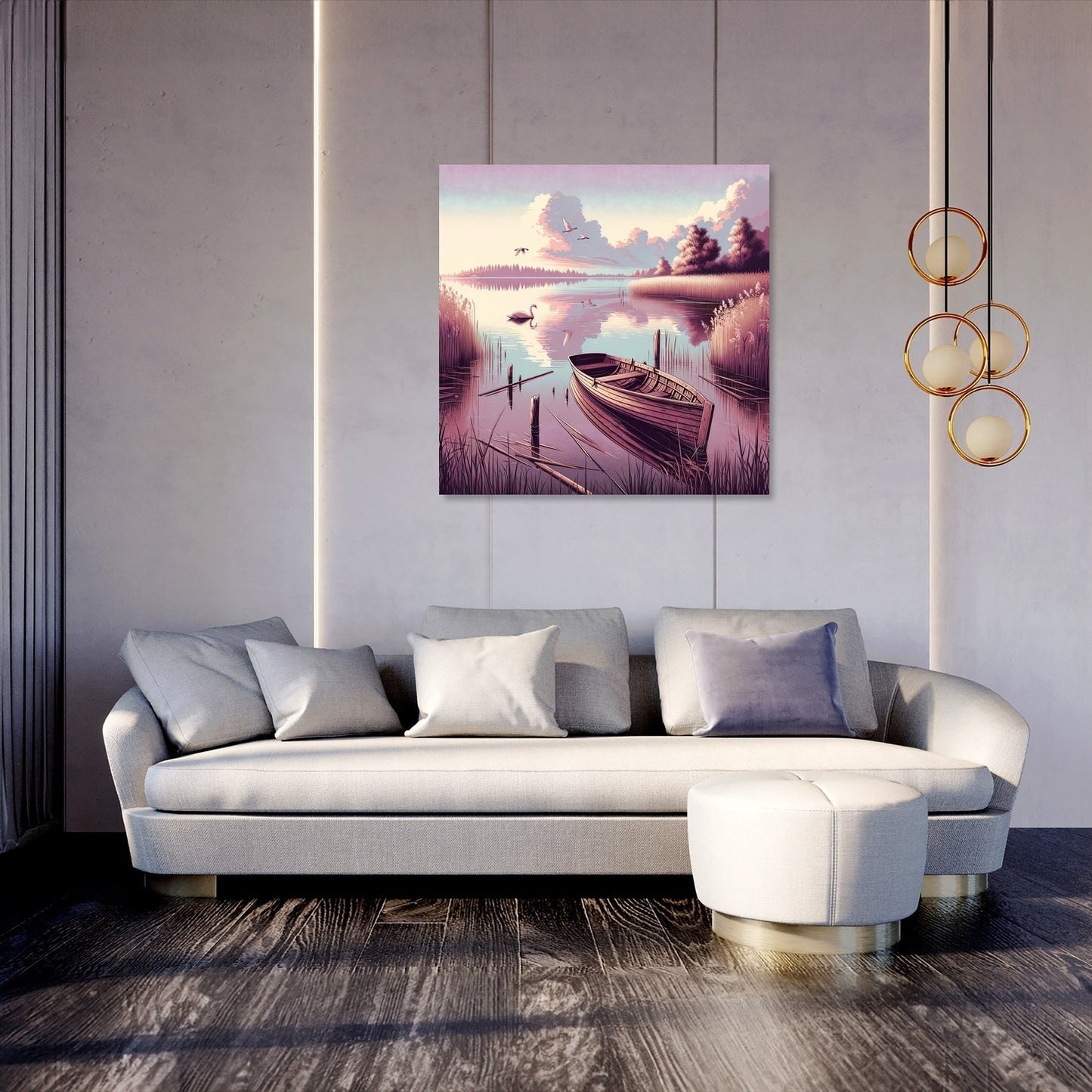 Tranquil Lake Reflections Canvas