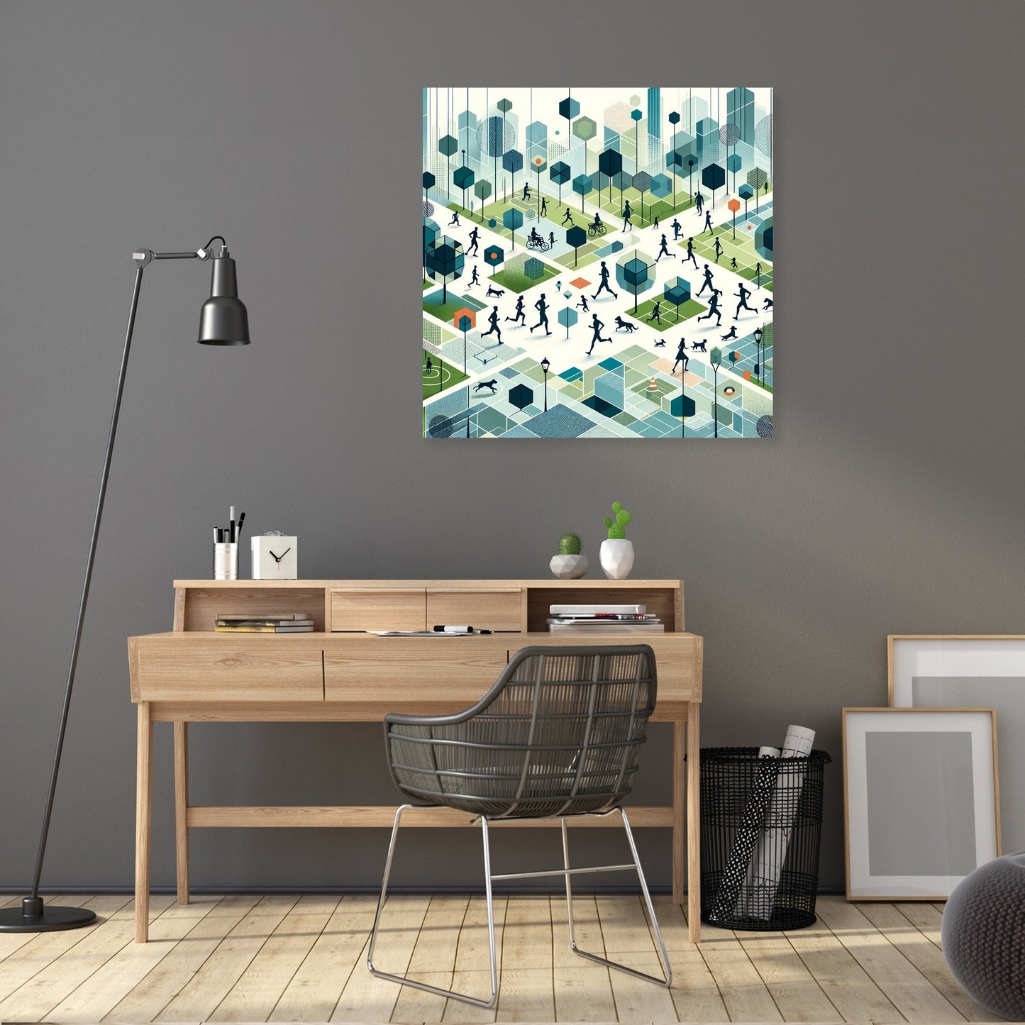 Urban Park Harmony Canvas