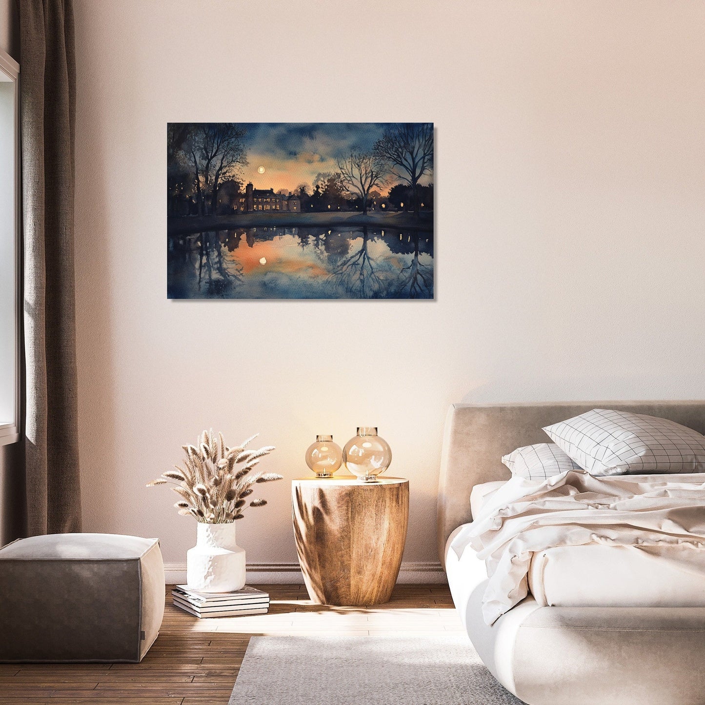 Midnight Verulamium Park Canvas