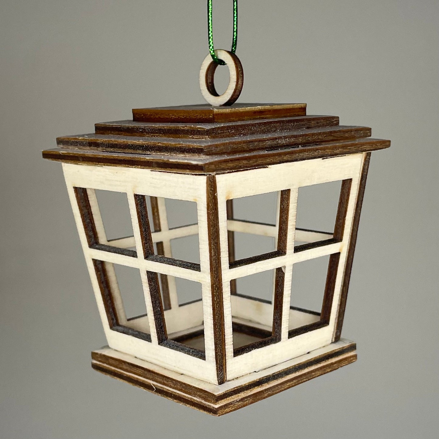 Victorian Christmas Lantern Bauble - Handmade Ornament by Curious Rabbit ®