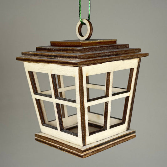 Victorian Christmas Lantern Bauble - Handmade Ornament by Curious Rabbit ®