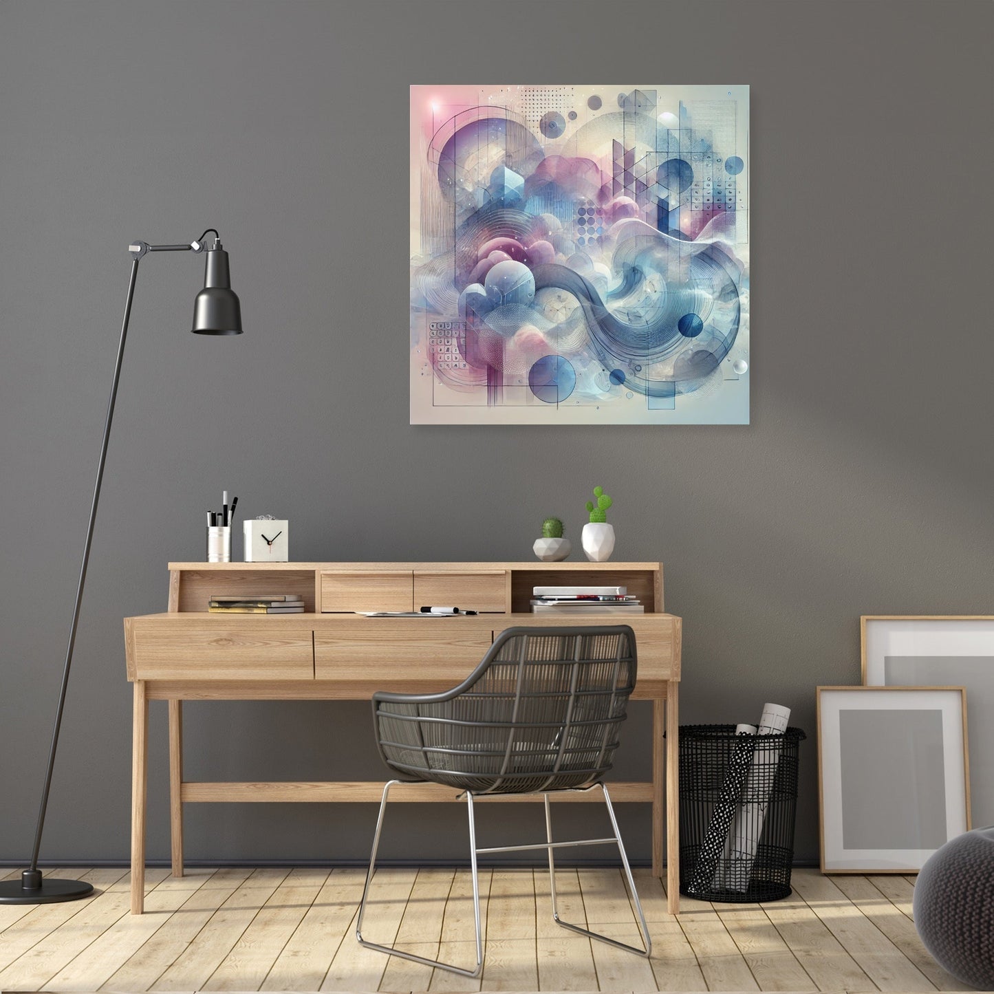 Dreamscape Layered Forms Canvas