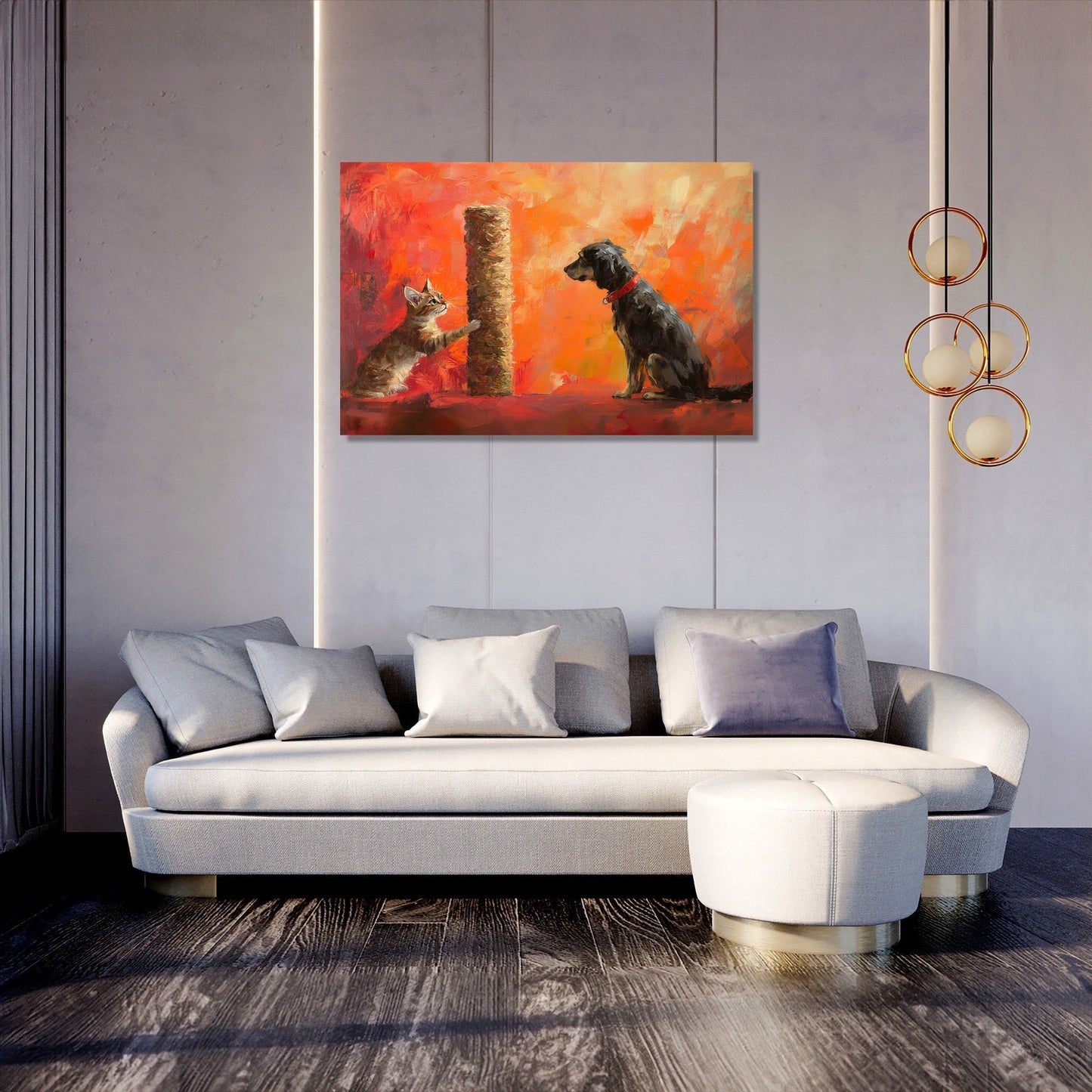 Playful Rivalry Canvas
