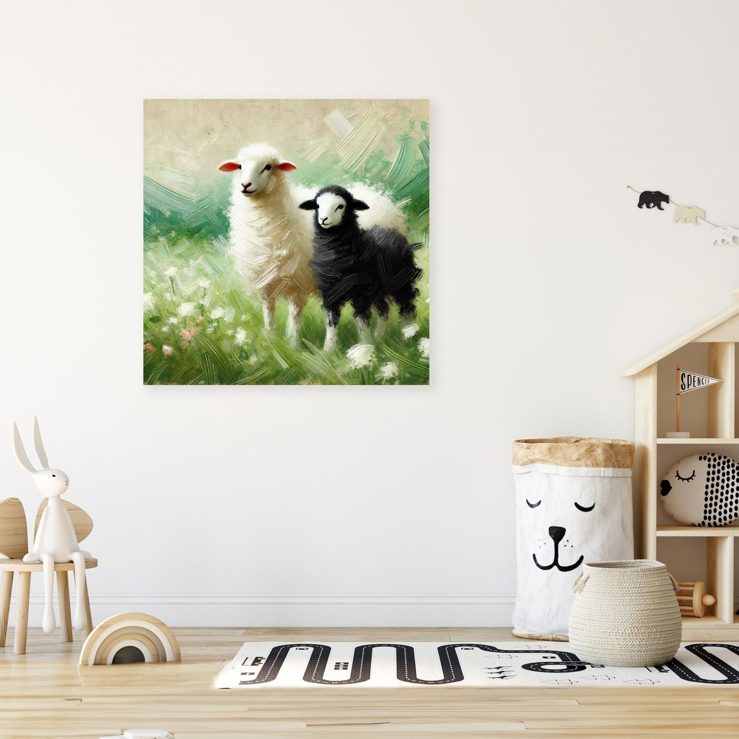 Countryside Sheep Canvas