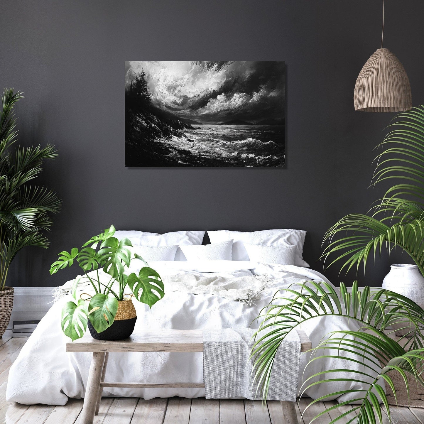 Serene Shores Chaos Canvas