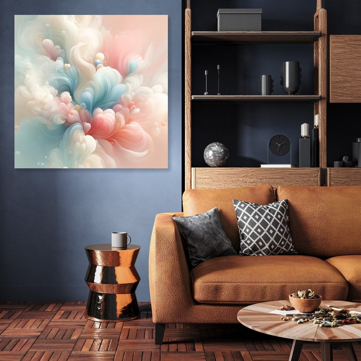 Spring Whispers Abstract Canvas