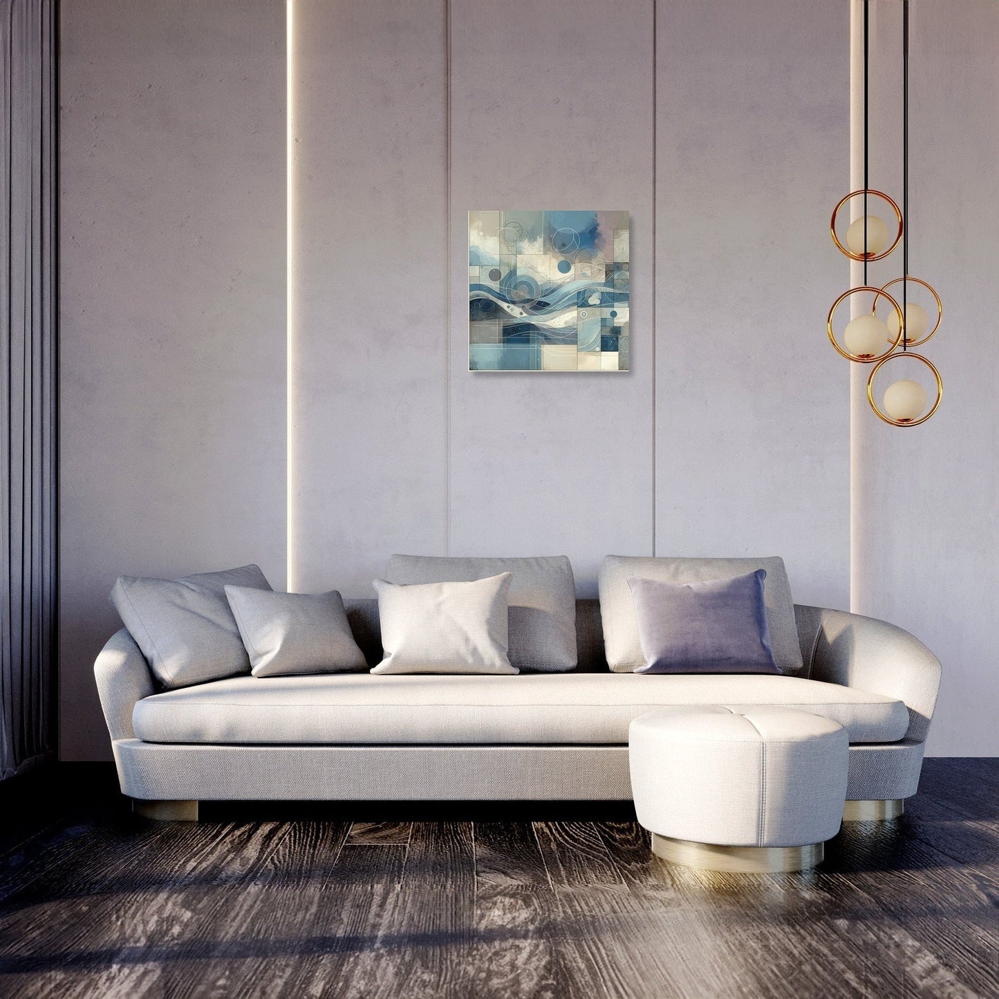 Quietude's Abstract Harmony Canvas