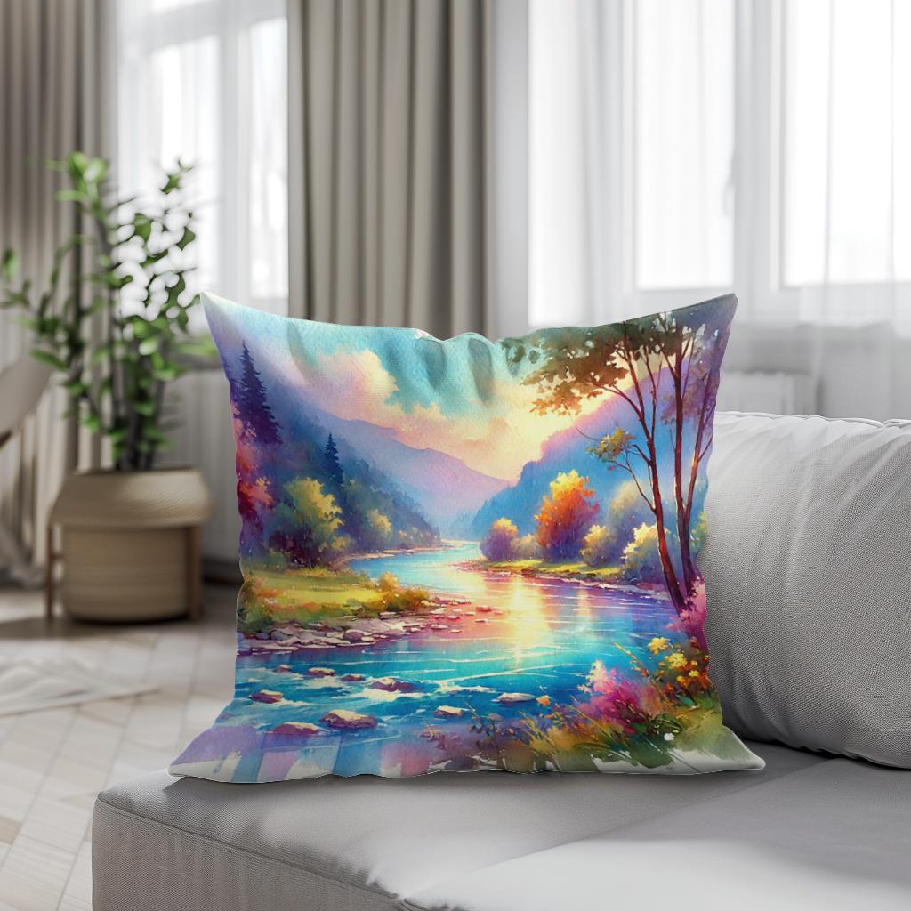 Magical River Cotton Cushion