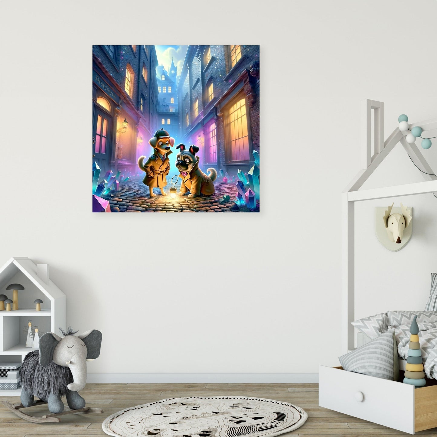 Detective Paws Canvas