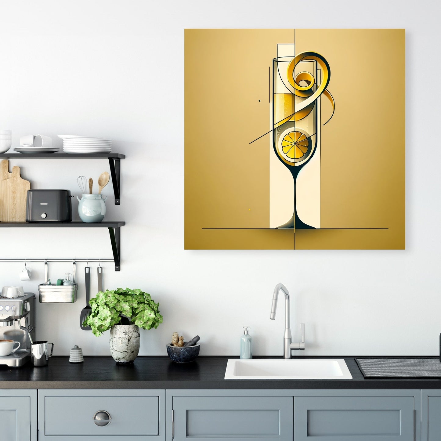 French 75 Minimalist Canvas