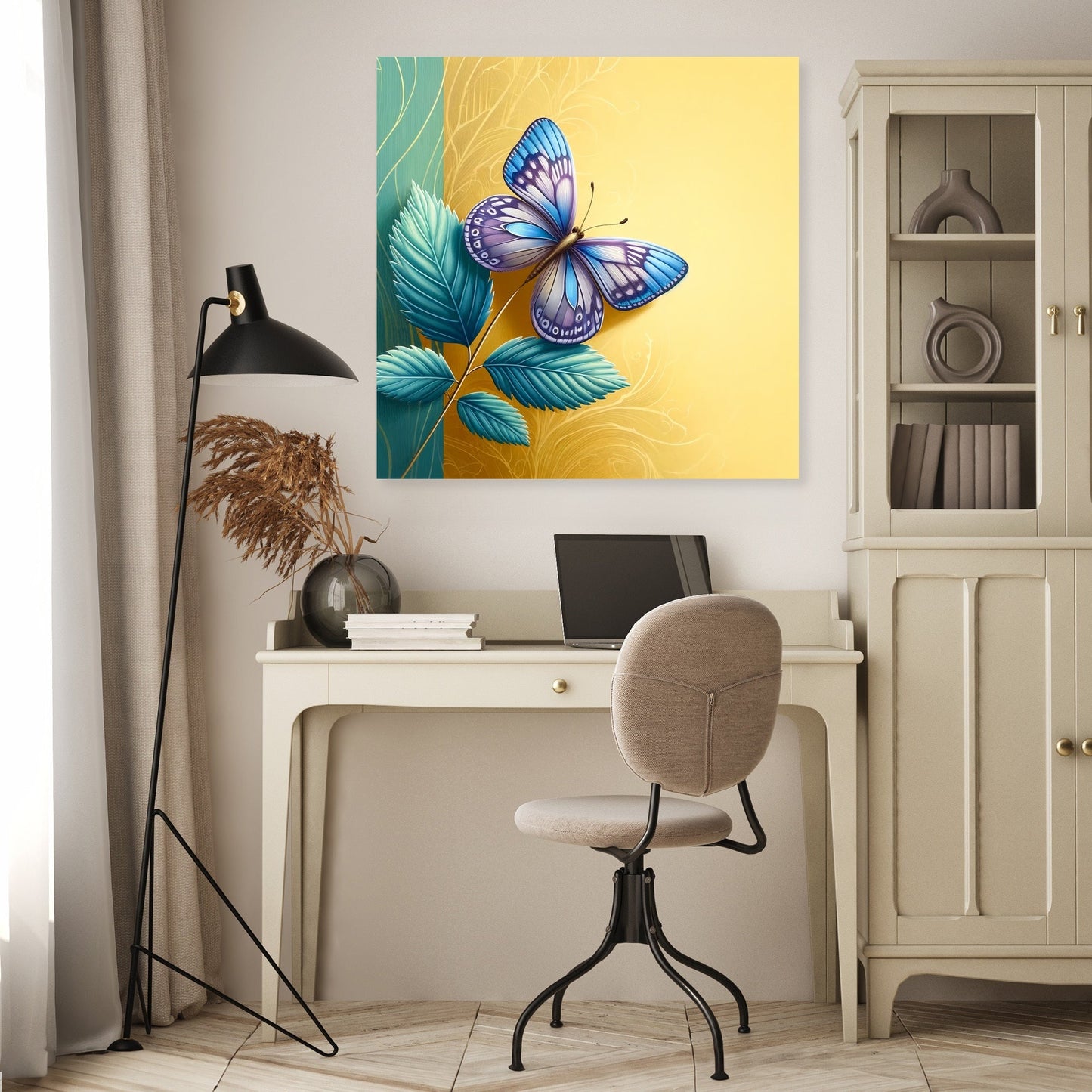 Blue Butterfly Canvas