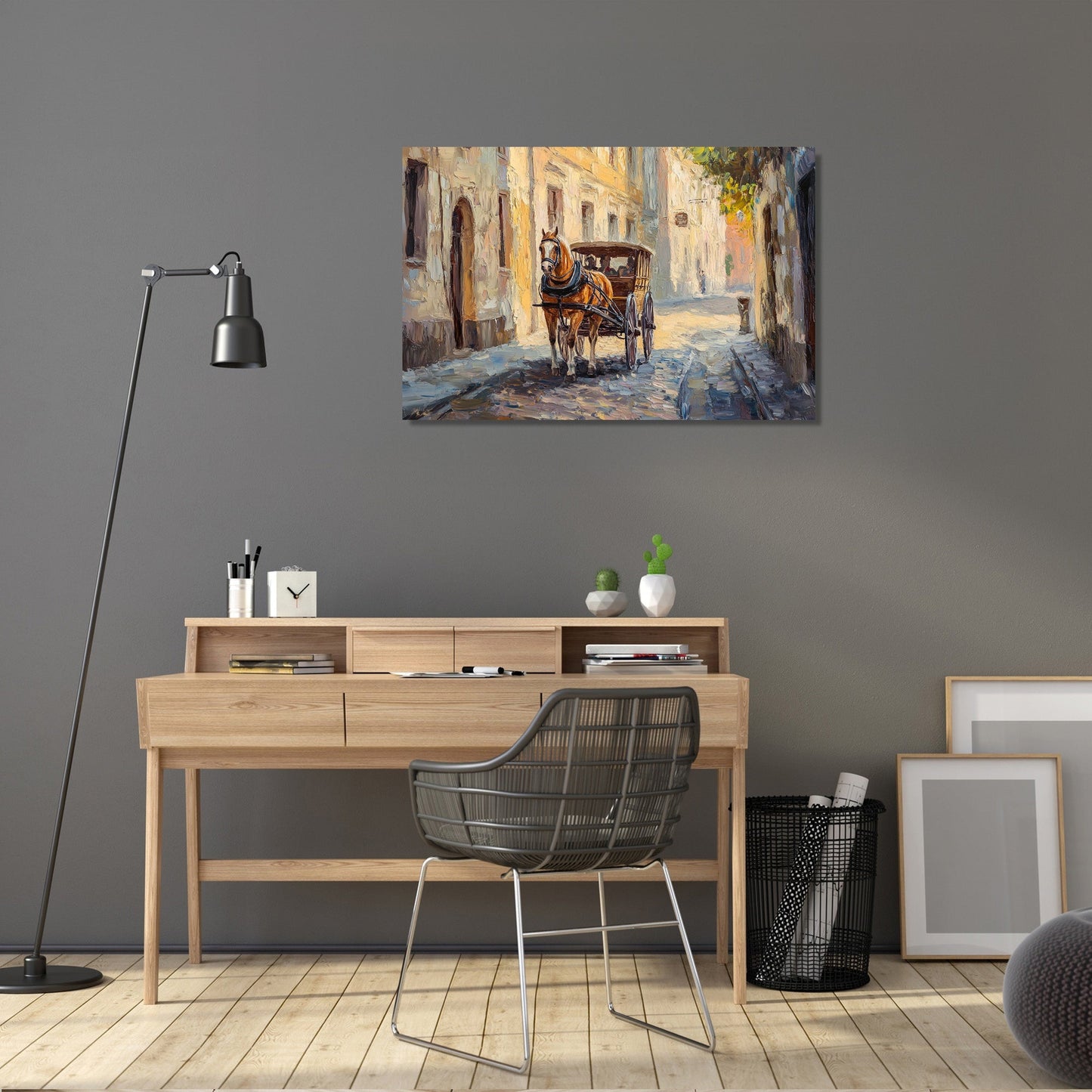 Cobblestone Carriage Canvas