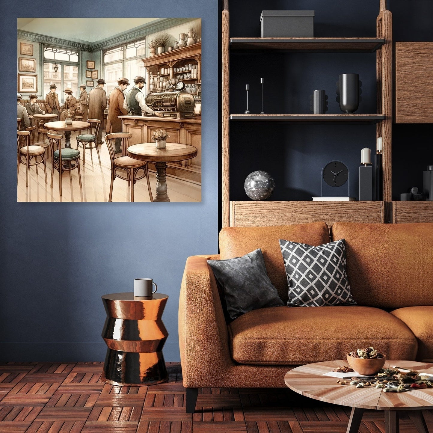 Vintage Café Charm Canvas