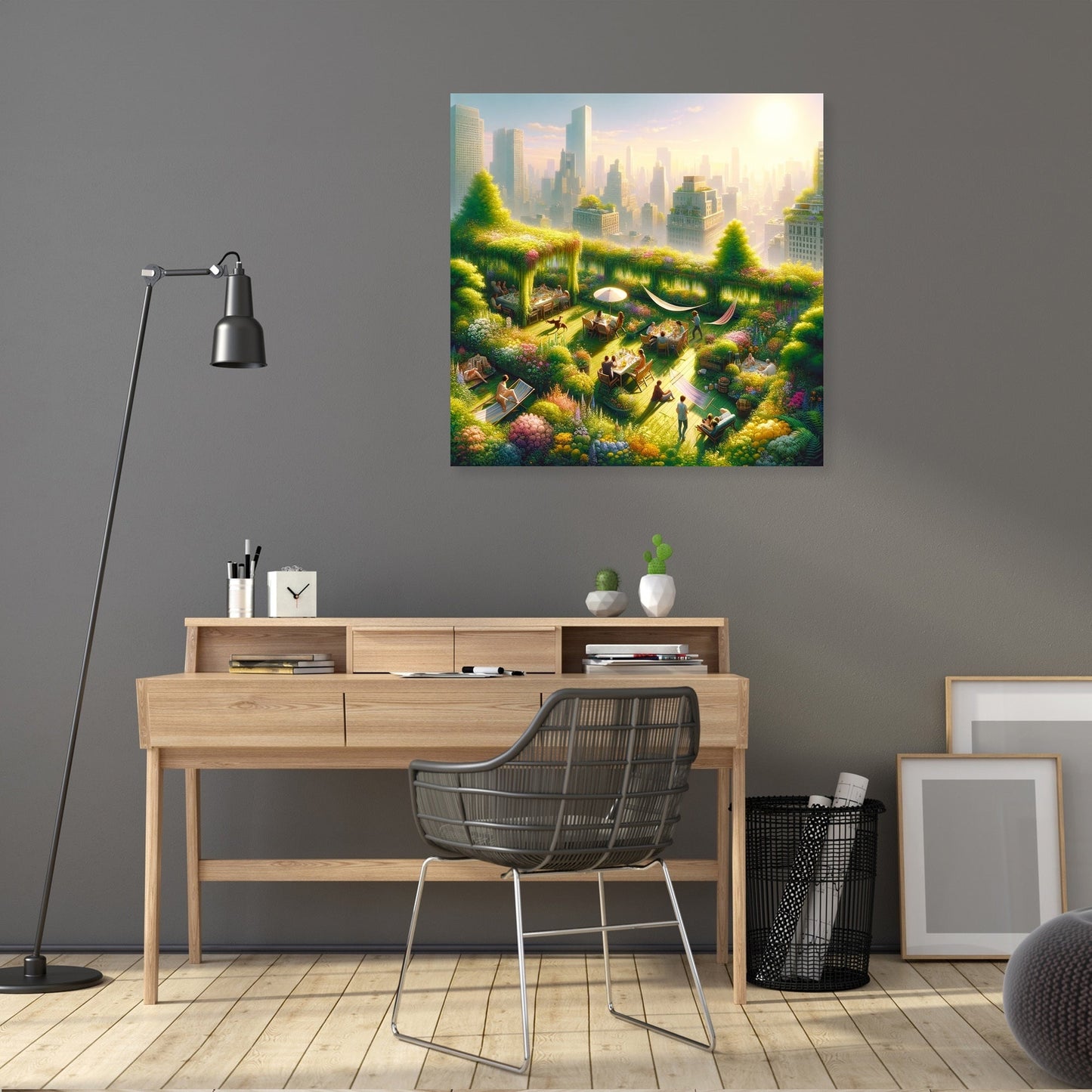 Summer Urban Oasis Canvas
