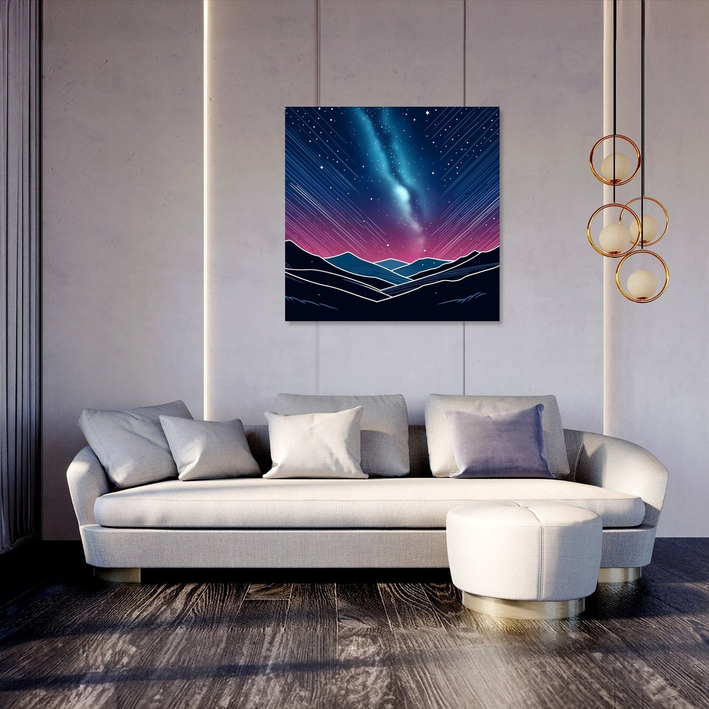 Night Sky in Colorful Canvas
