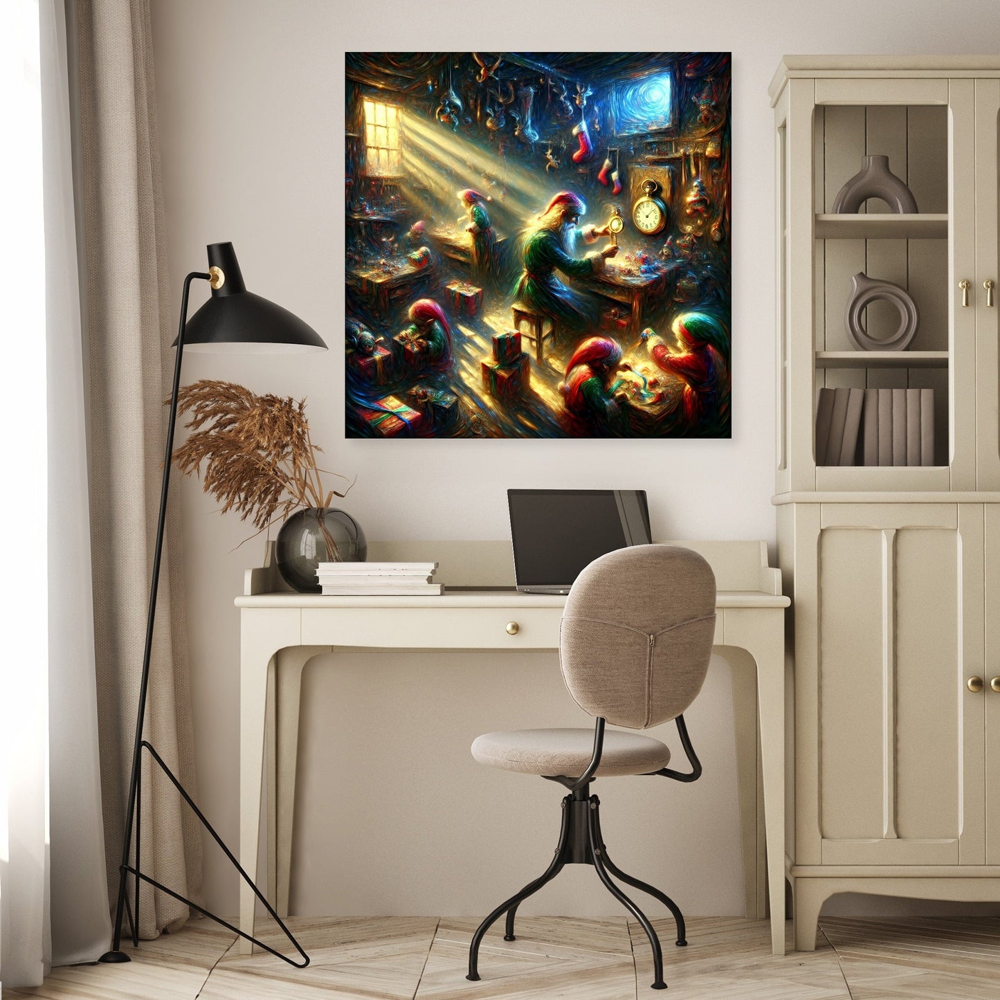 Santa's Midnight Countdown Canvas