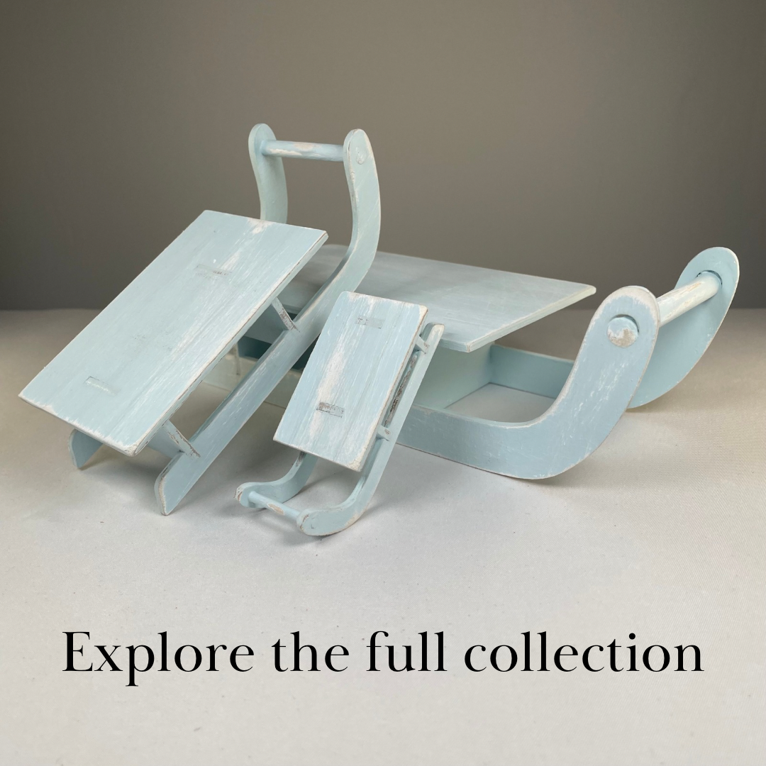 Winter Sledge Ornament - Handmade Ornament by Curious Rabbit ®