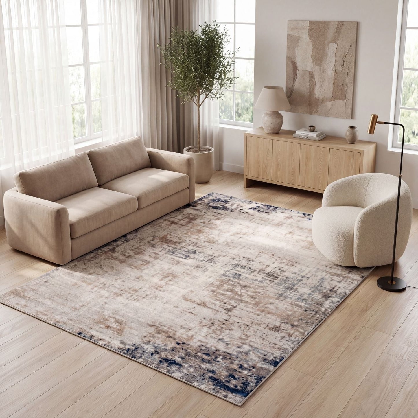 Montana Brown & Navy Rug