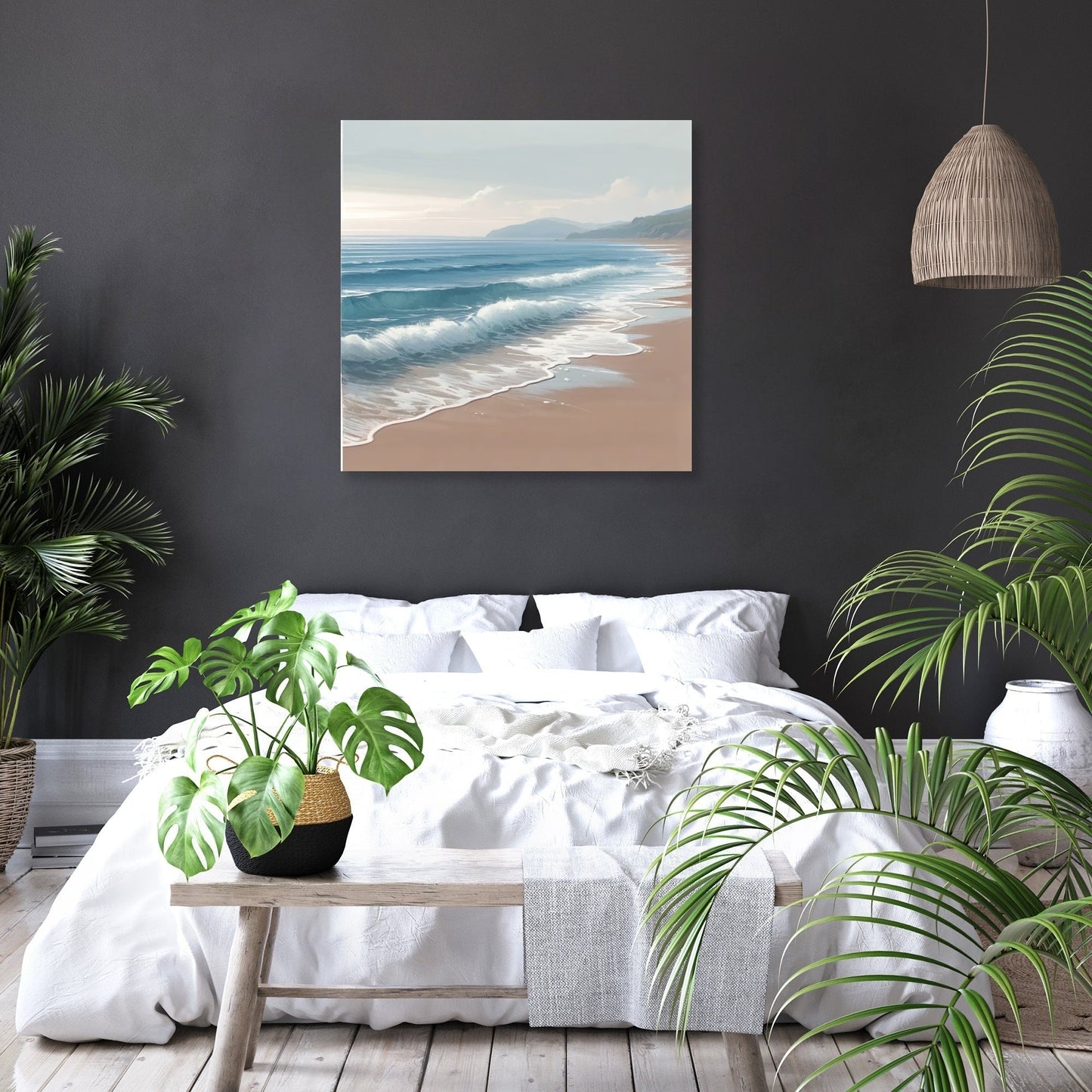 Serene Coastal Escape Canvas