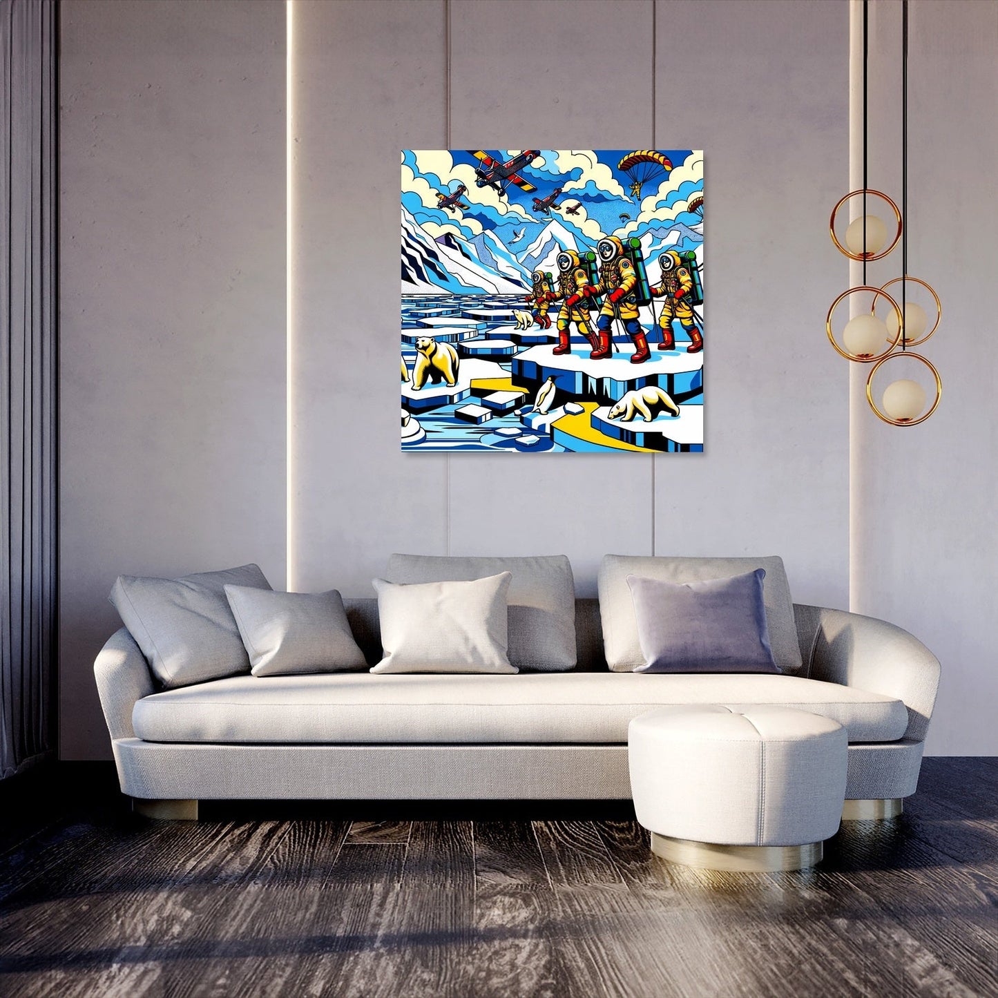 Polar Expedition Pop Canvas